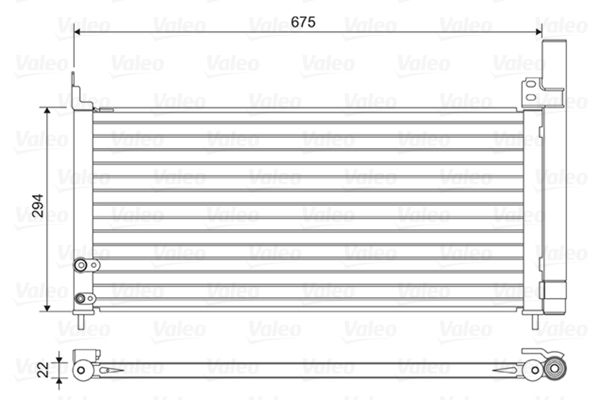 VALEO 814464 Condenser, air conditioning