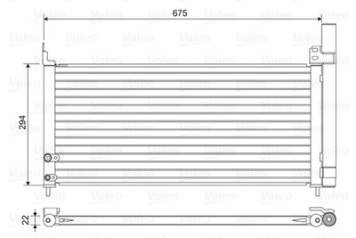 Condenser, air conditioning VALEO 814464