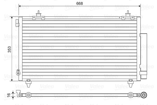 VALEO 814466 Condenser, air conditioning