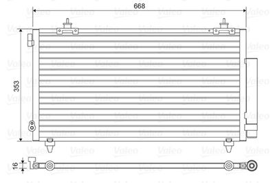 Condenser, air conditioning VALEO 814466