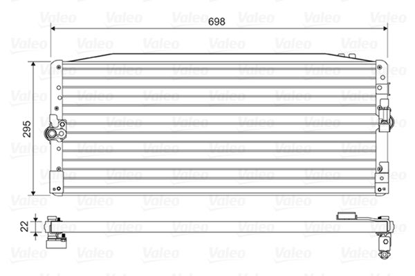 VALEO 814473 Condenser, air conditioning