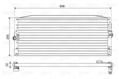Condenser, air conditioning VALEO 814473
