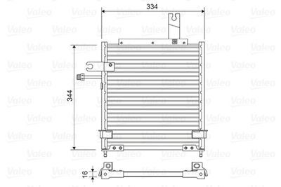 Condenser, air conditioning VALEO 814482