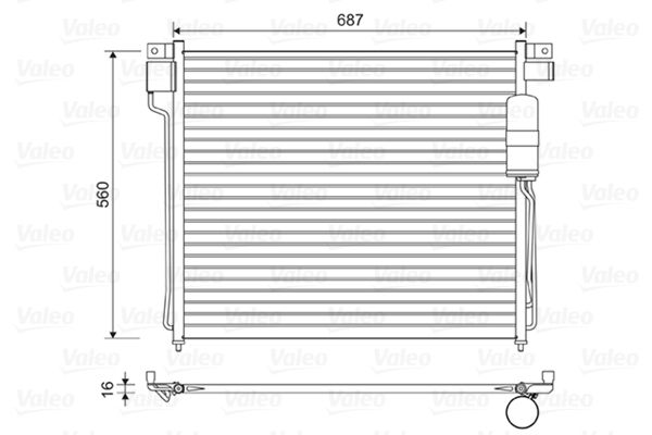 VALEO 814483 Condenser, air conditioning