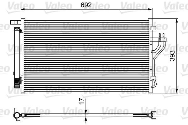VALEO 814485 Condenser, air conditioning
