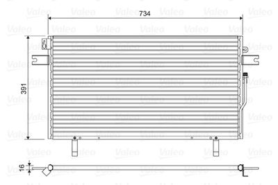 Condenser, air conditioning VALEO 814489