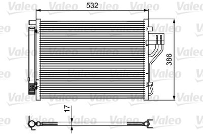 Condenser, air conditioning VALEO 814494