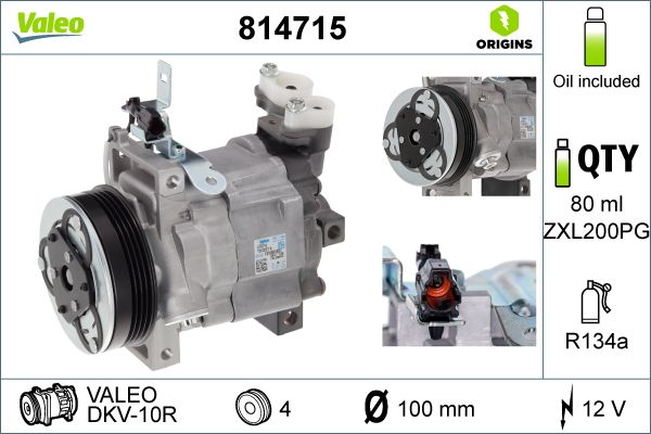 VALEO 814715 Compressor, air conditioning