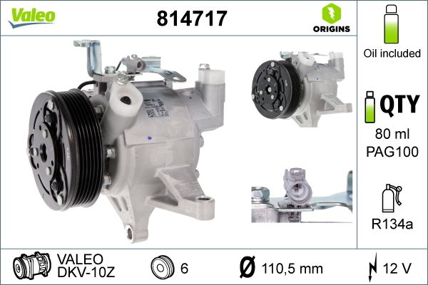 VALEO 814717 Compressor, air conditioning