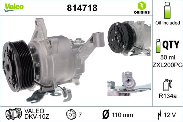 VALEO 814718 Compressor, air conditioning