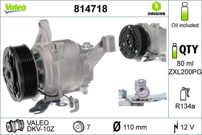 Compressor, air conditioning VALEO 814718