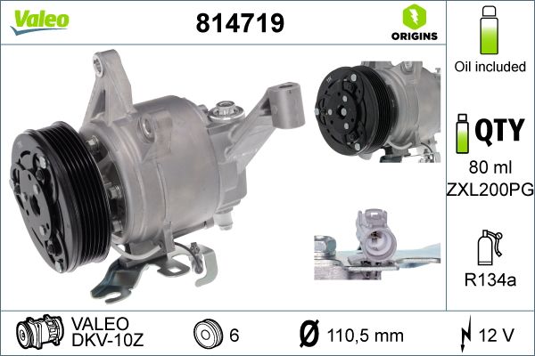 VALEO 814719 Compressor, air conditioning
