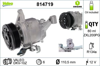Compressor, air conditioning VALEO 814719