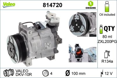 Compressor, air conditioning VALEO 814720