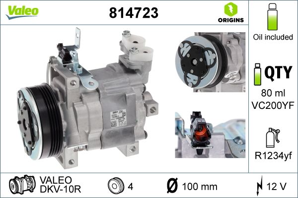 VALEO 814723 Compressor, air conditioning