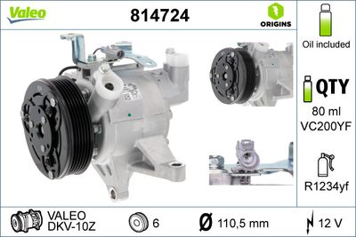 Compressor, air conditioning VALEO 814724