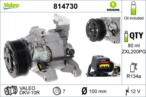 VALEO 814730 Compressor, air conditioning