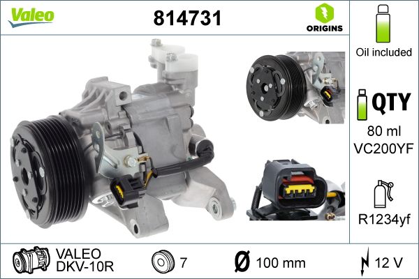 VALEO 814731 Compressor, air conditioning