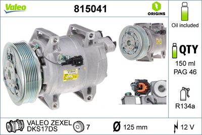 Compressor, air conditioning VALEO 815041