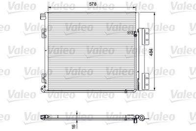 Condenser, air conditioning VALEO 815060