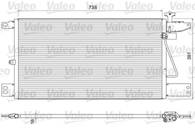 Condenser, air conditioning VALEO 815065