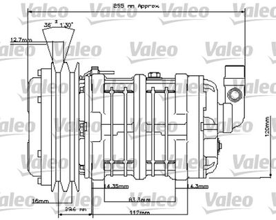 Compressor, air conditioning VALEO 815842
