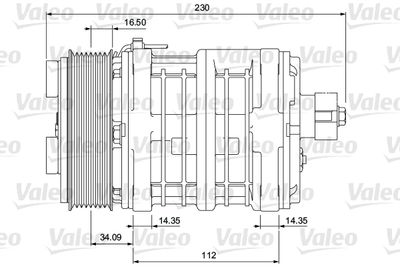 Compressor, air conditioning VALEO 815909