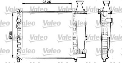 Radiator, engine cooling VALEO 816555