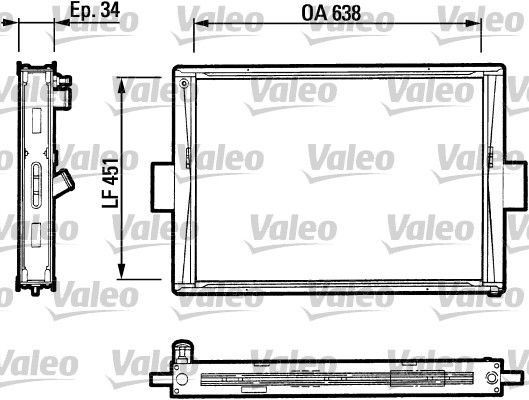 VALEO 816647 Radiator, engine cooling