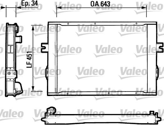 VALEO 816649 Radiator, engine cooling