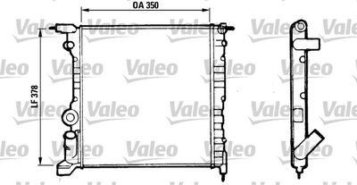 Radiator, engine cooling VALEO 816656