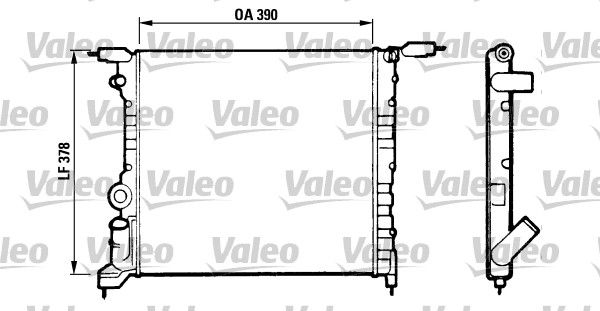 VALEO 816657 Radiator, engine cooling