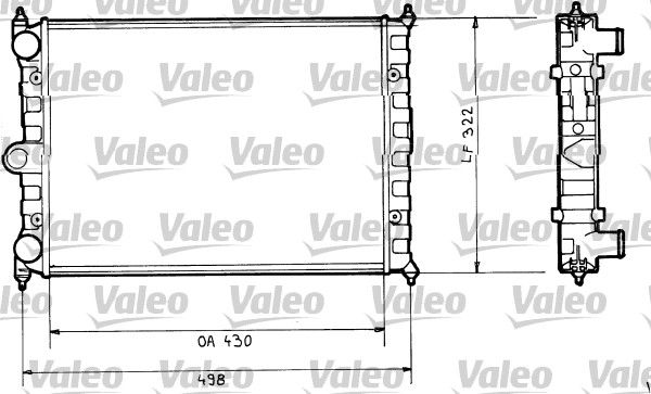 VALEO 816703 Radiator, engine cooling