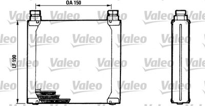 Oil Cooler, engine oil VALEO 816748