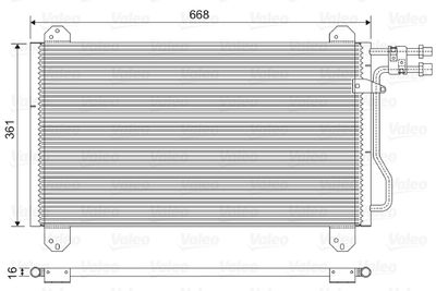 Condenser, air conditioning VALEO 816891