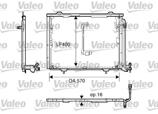 VALEO 816900 Condenser, air conditioning