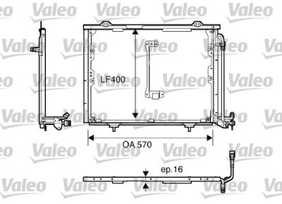 Condenser, air conditioning VALEO 816900