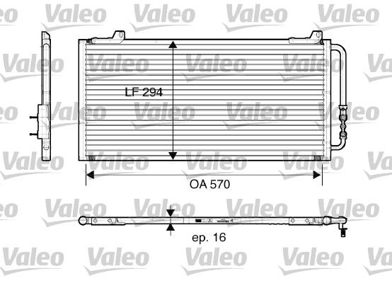VALEO 816921 Condenser, air conditioning