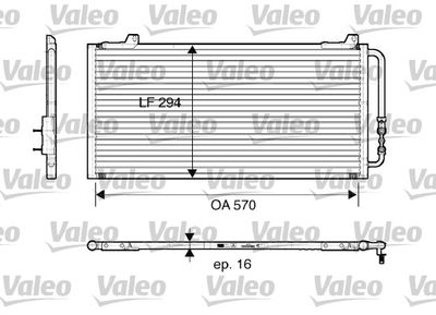 Condenser, air conditioning VALEO 816921