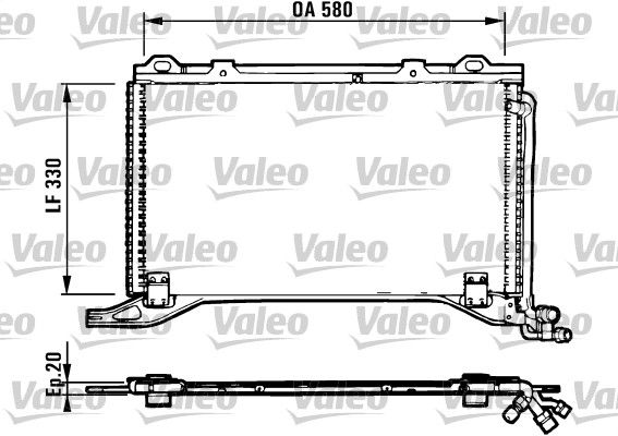 VALEO 816949 Condenser, air conditioning