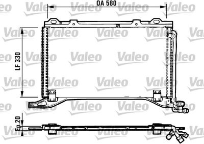 Condenser, air conditioning VALEO 816949