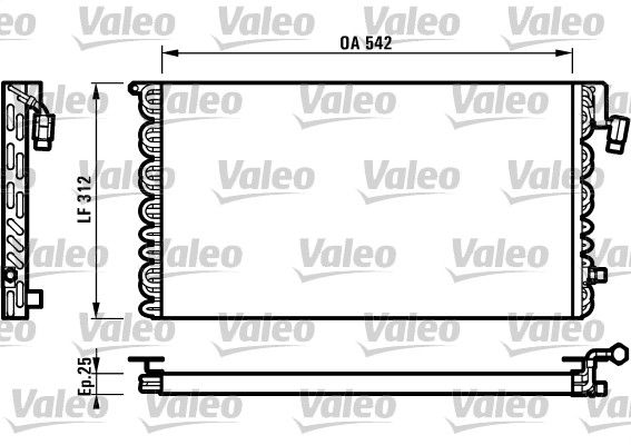 VALEO 816964 Condenser, air conditioning