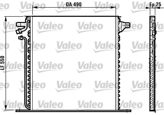 VALEO 817011 Condenser, air conditioning