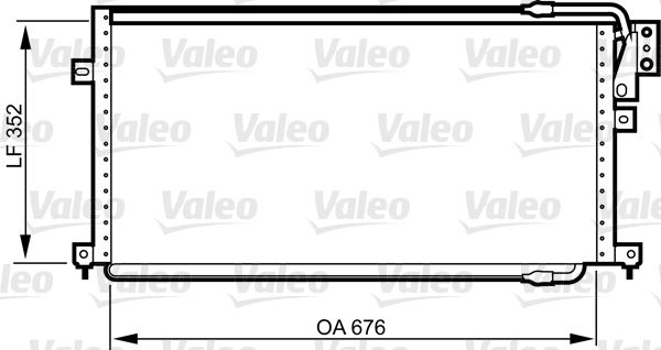 VALEO 817015 Condenser, air conditioning