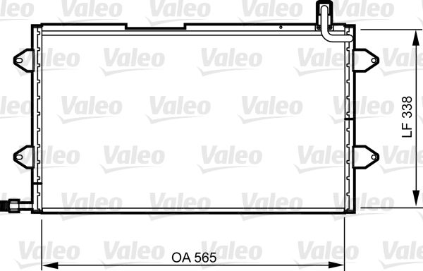 VALEO 817024 Condenser, air conditioning