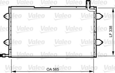 Condenser, air conditioning VALEO 817024
