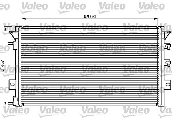 VALEO 817073 Condenser, air conditioning