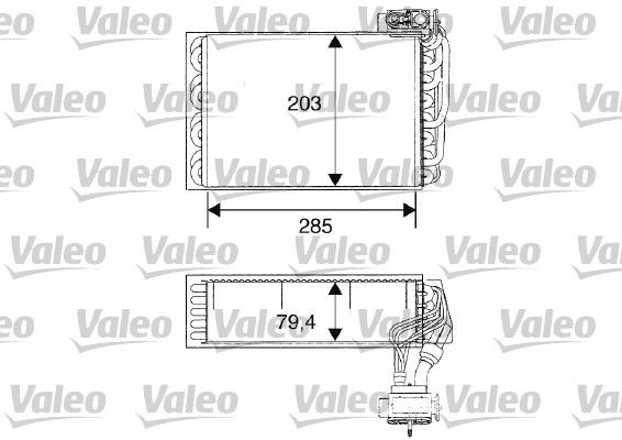 VALEO 817093 Evaporator, air conditioning