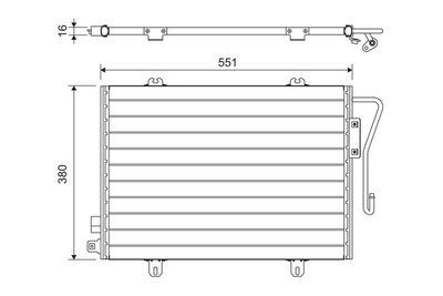 Condenser, air conditioning VALEO 817171
