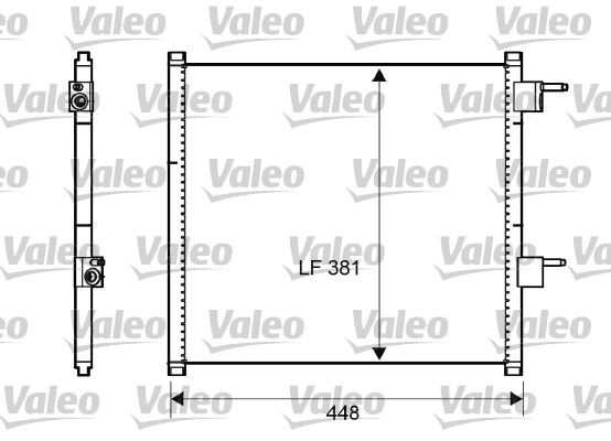 VALEO 817225 Condenser, air conditioning